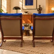 Pair of Siesta armchairs by Ingmar Relling, vintage Scandinavian design.