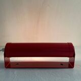 Red metal wall light