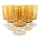 6 verres Cristal d'Arques Luminarc Suède ambrés