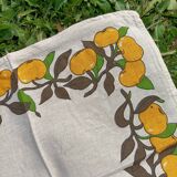 Serviettes de table citrons rétro
