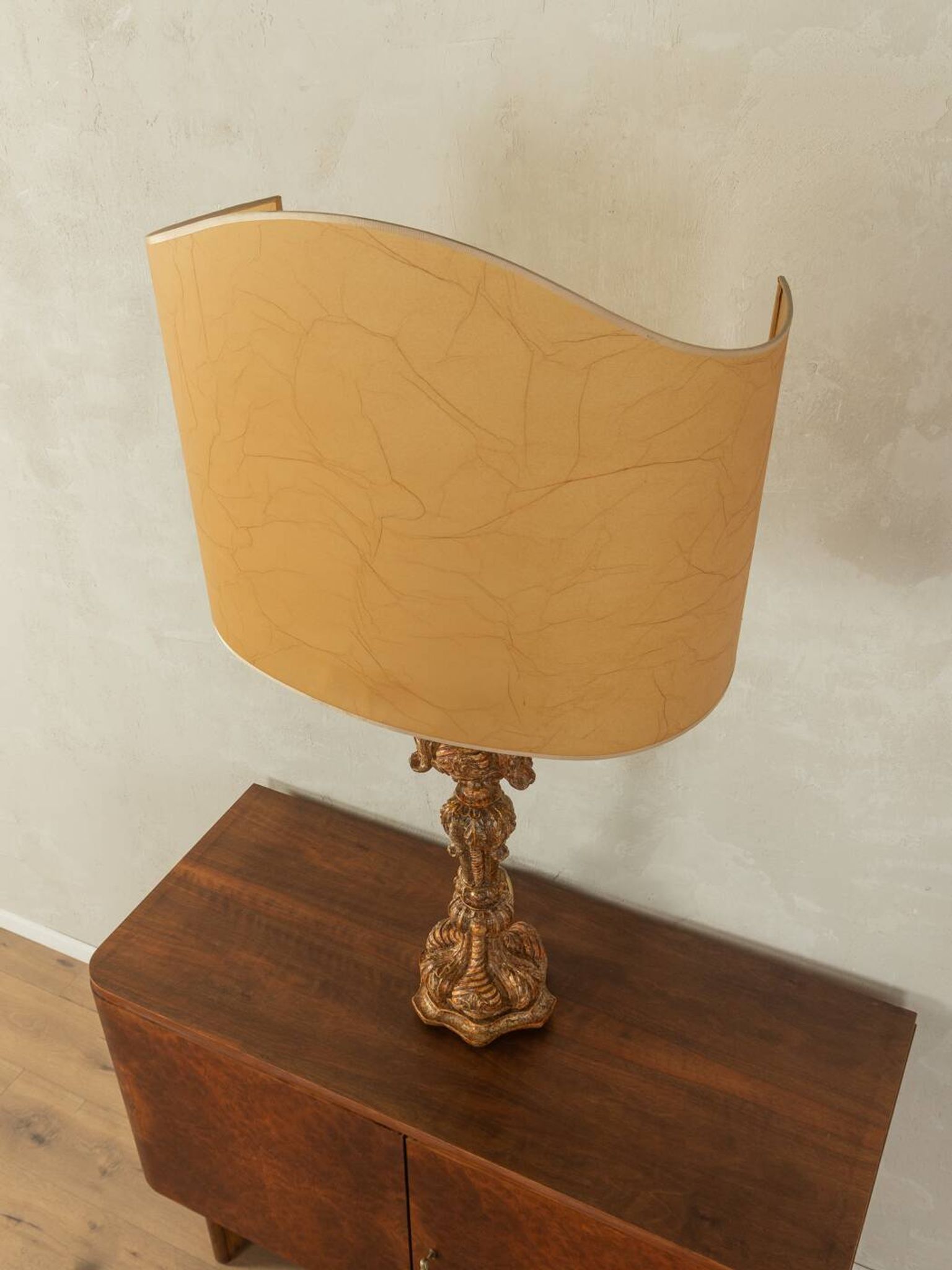 Lampe de table baroque, fabriquée à la main dans les années 1960