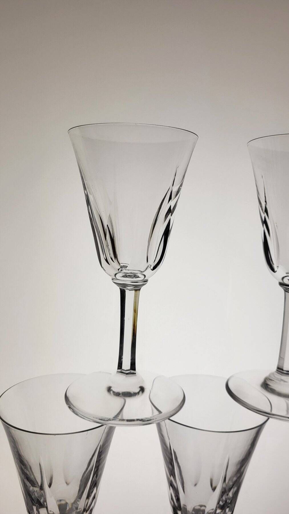 6 crystal glasses Saint Louis model Cerdagne