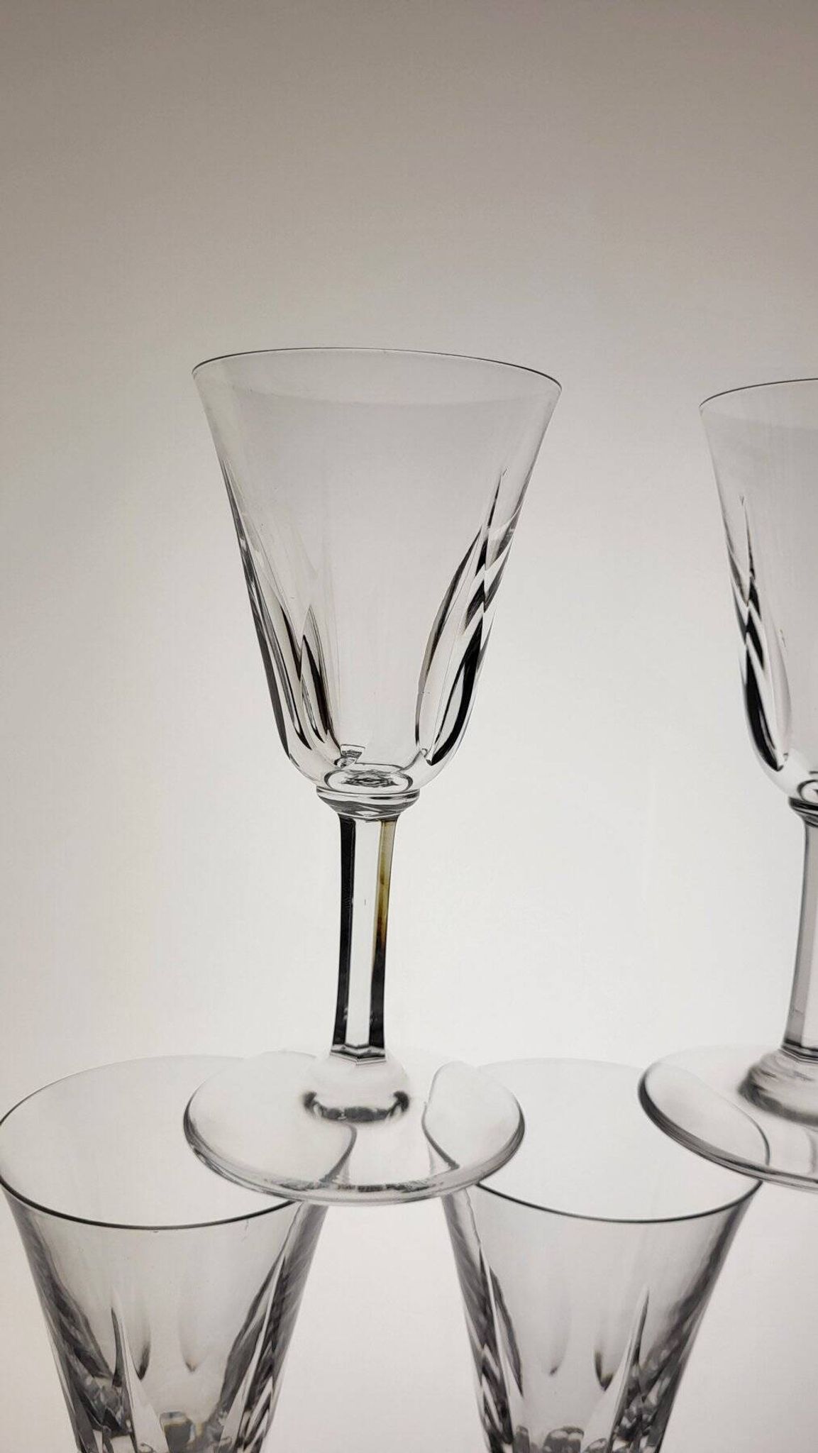 6 crystal glasses Saint Louis model Cerdagne