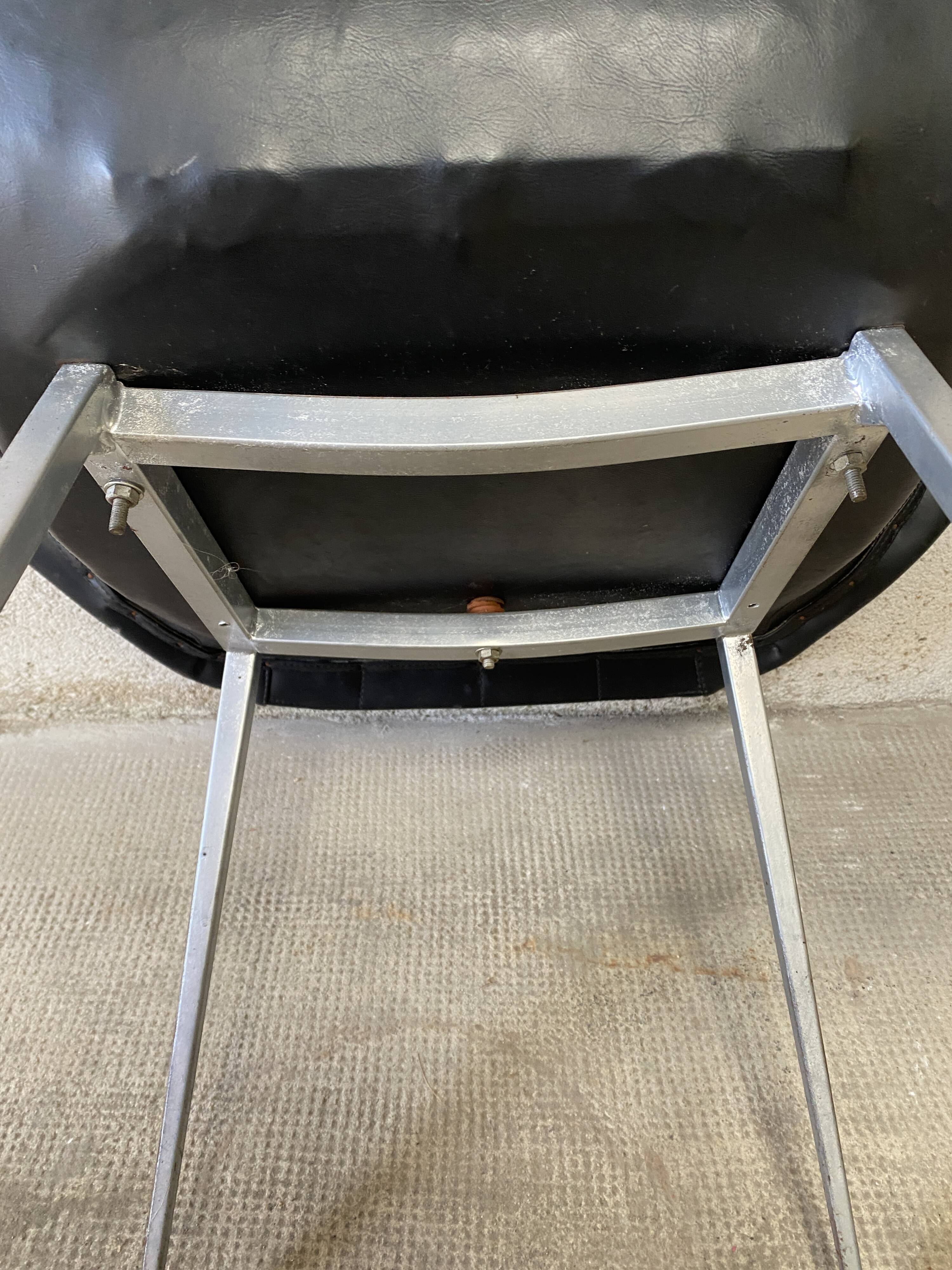 Pair of upholstered armchair year 60