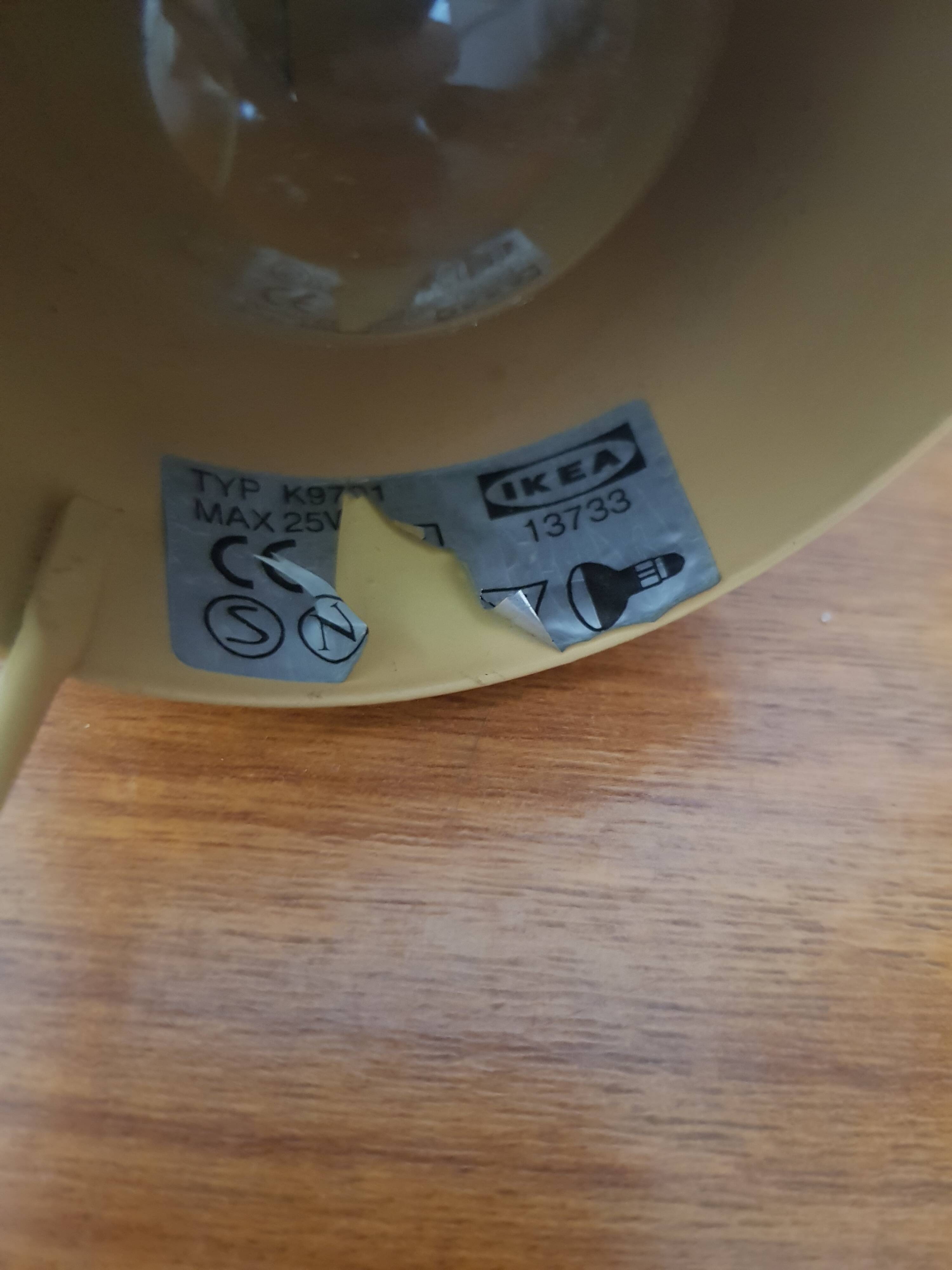 Vintage ikea lamp from the 80s