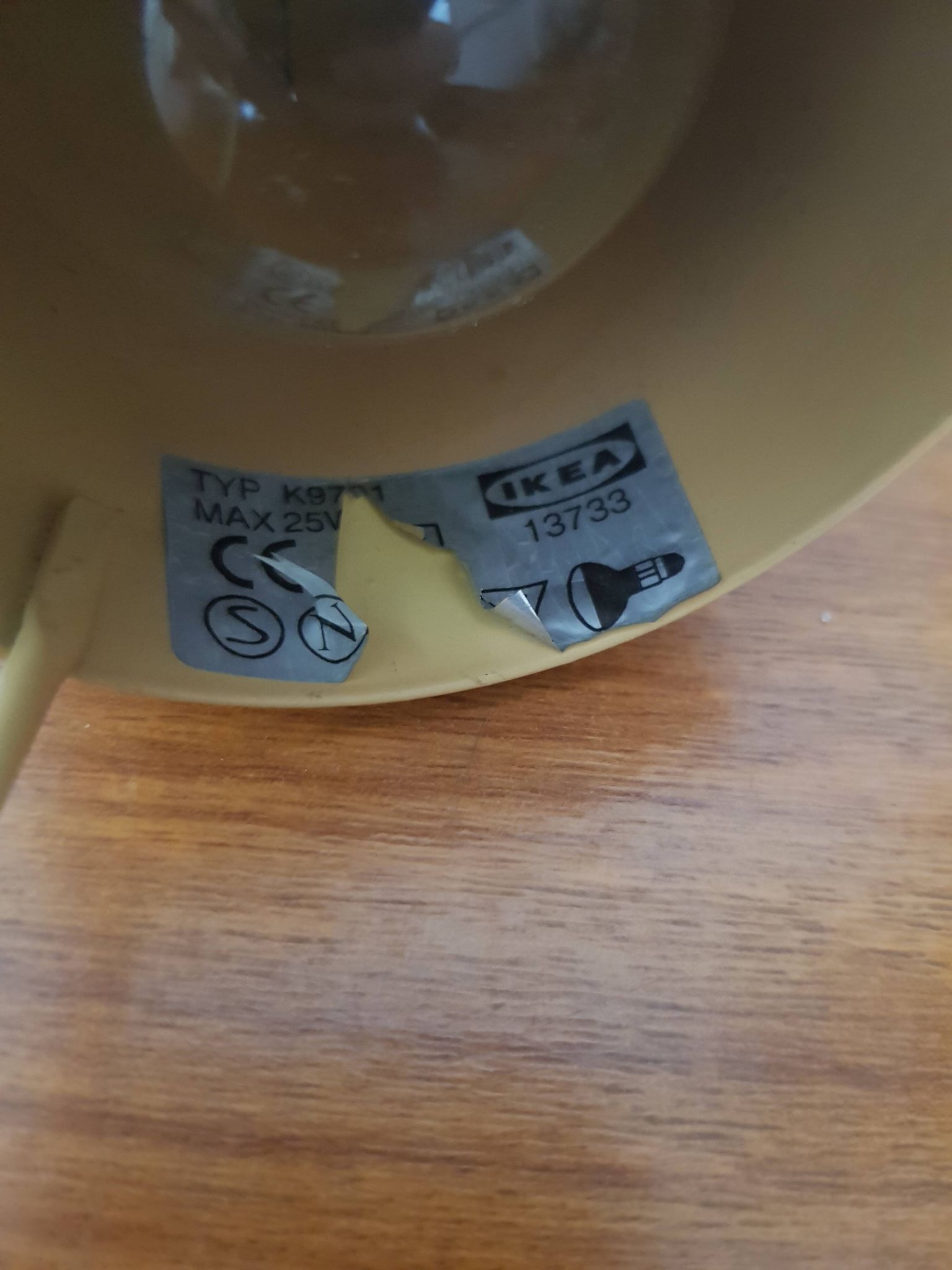Vintage ikea lamp from the 80s
