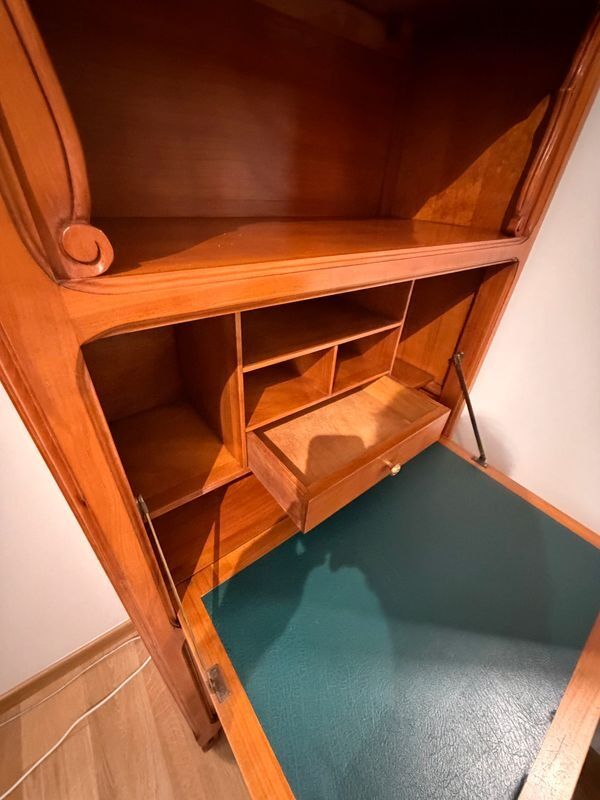 Cherry wood desk secretary