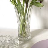 Vintage molded glass vase