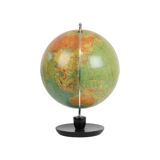 Vintage Globe Oak Basic Political Globe Hermann Haack 1970s