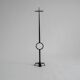 Wrought iron standing candle stick holder