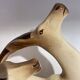 Ceramic deer and doe signed Lemanceau (1905-1980)