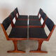 Set of 6 old Scandinavian chairs from the 60s, vintage teak