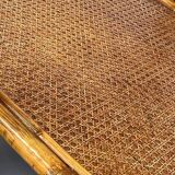 Vintage roasttan coffee table and glass top