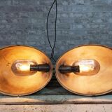 Pair of Mesko industrial pendant lights