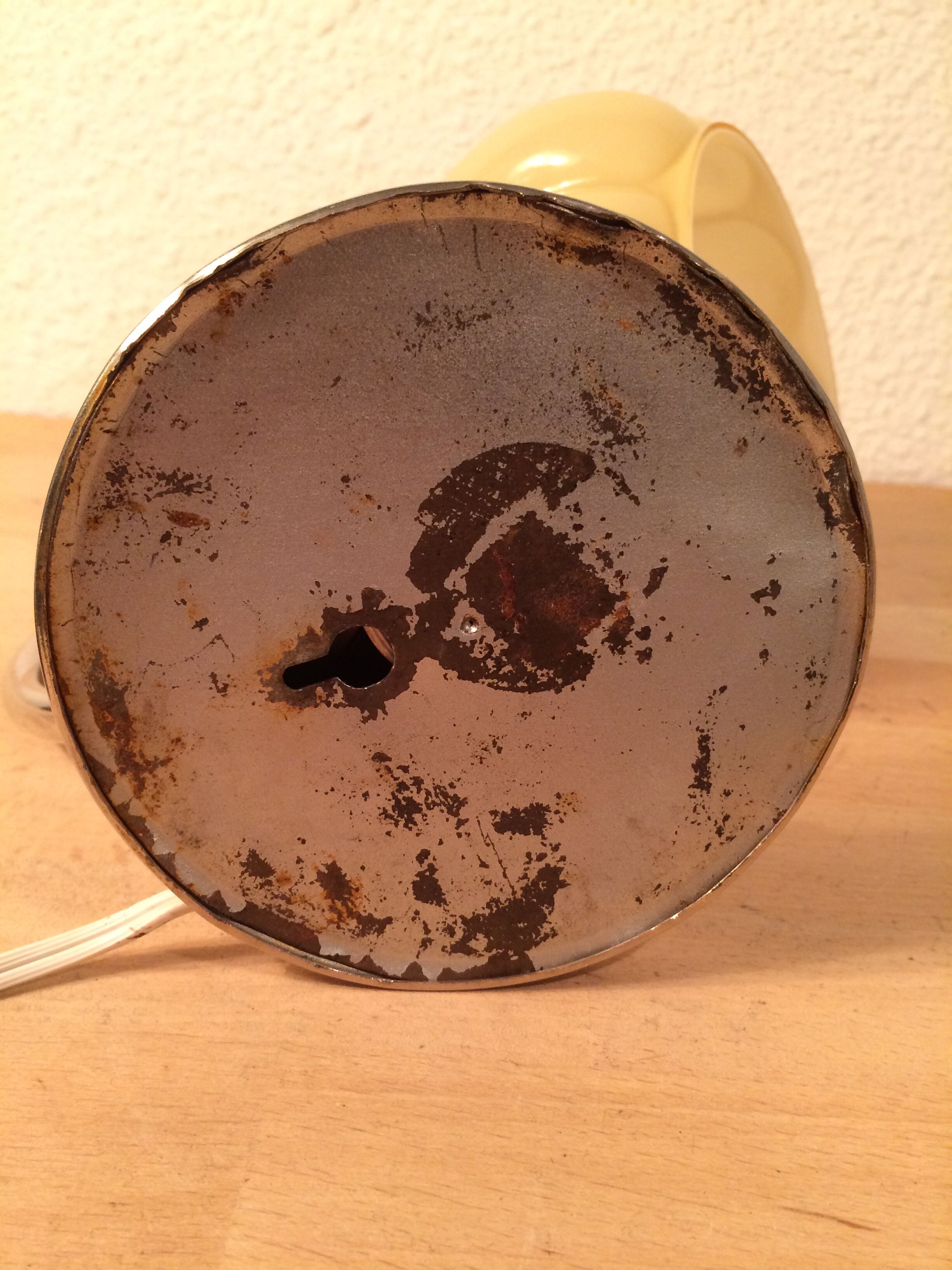 Art deco lamp molded glass and chrome, wall lamp 30s