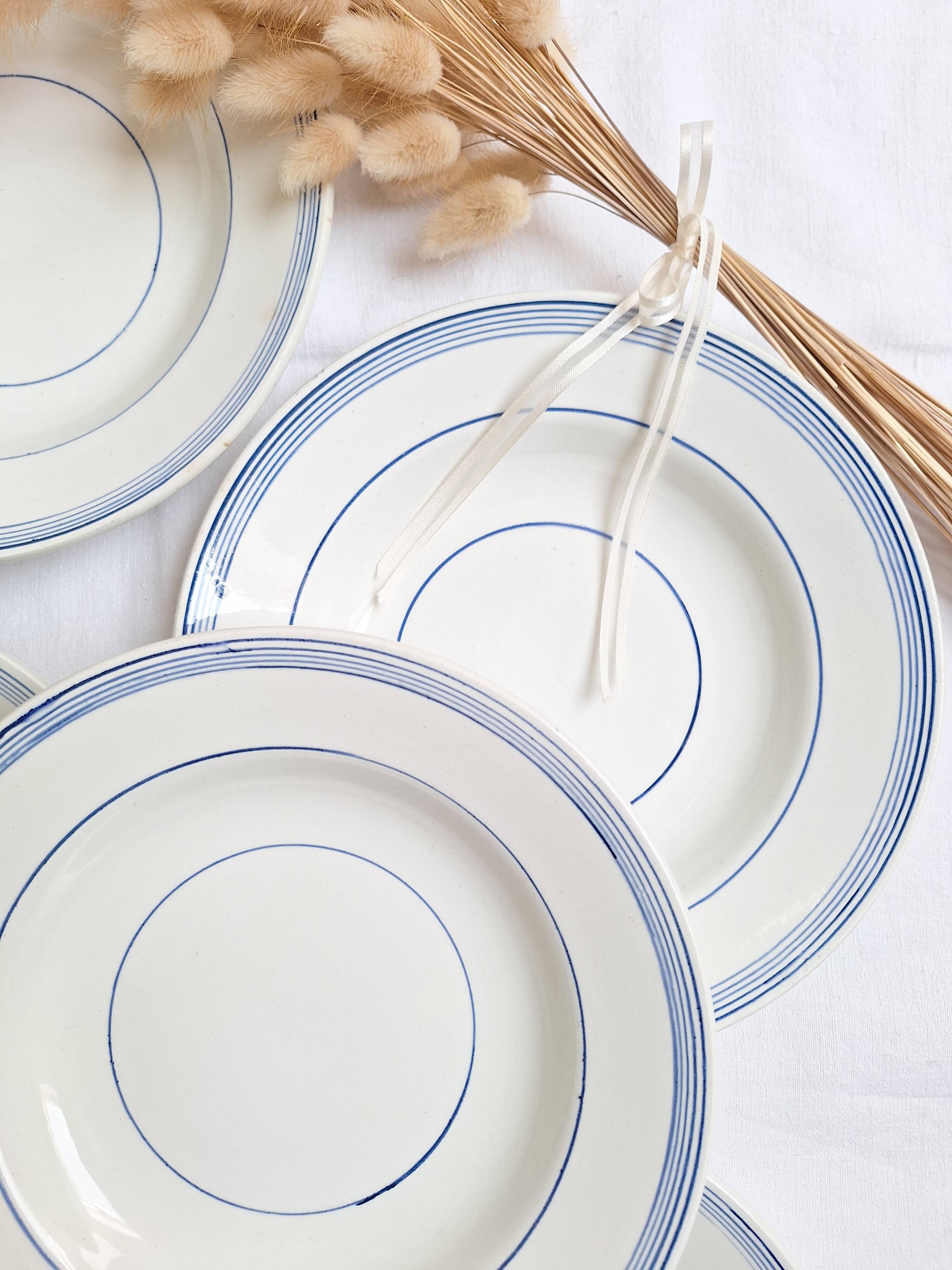Deep plates / Salad plates St Amand blue