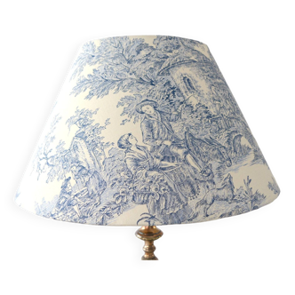 Vintage toile de Jouy lampshade, large size