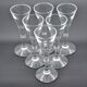 Old service of 6 champagne flutes - crystal or glass - tableware