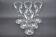 Old service of 6 champagne flutes - crystal or glass - tableware