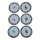 6 Pexonne "Paquerette" flat plates