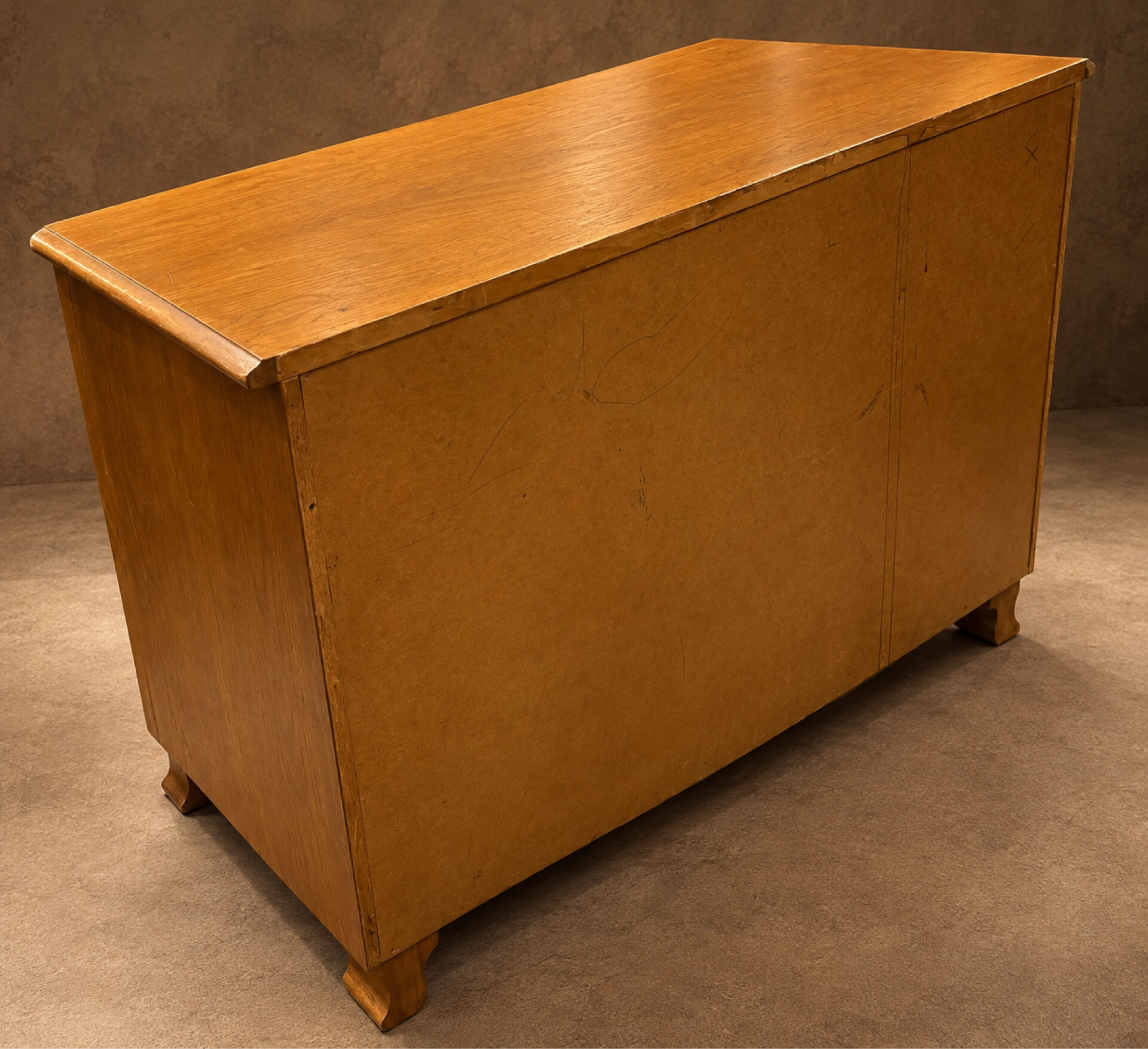 Blonde wood commode France circa 1960