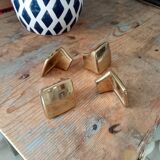 Vintage furniture handles in solid gilded brass