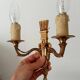 Vintage wall sconce in gilded brass, Empire style.