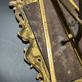 Old photograph of a man in a spelter frame