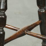 Antique English Windsor stool from the early 19th century