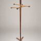 Sculptural wooden coat rack – 1960s modernist design