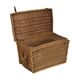 French wicker trunk