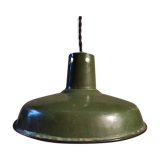 Suspension sheet enamelled green and white