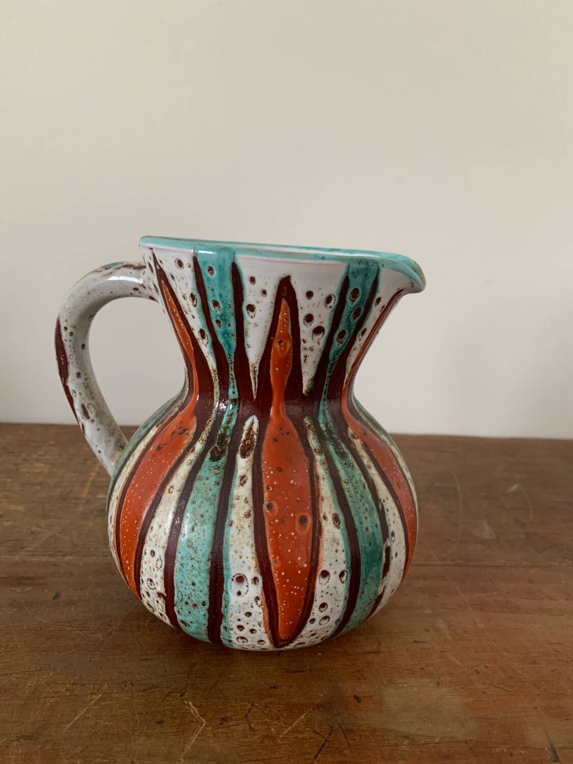 Vintage Vallauris Ceramic Pitcher Circa 1960