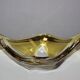 Yellow and clear crystal cup circa 1960