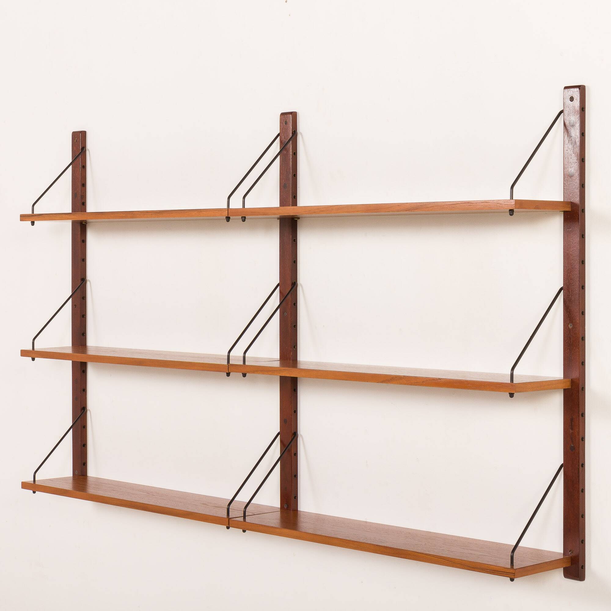 Danish vintage teak shelving unit, 1960s