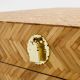 Bamboo and brass marquetry chest, Maison & Jardin Gallery, 1970