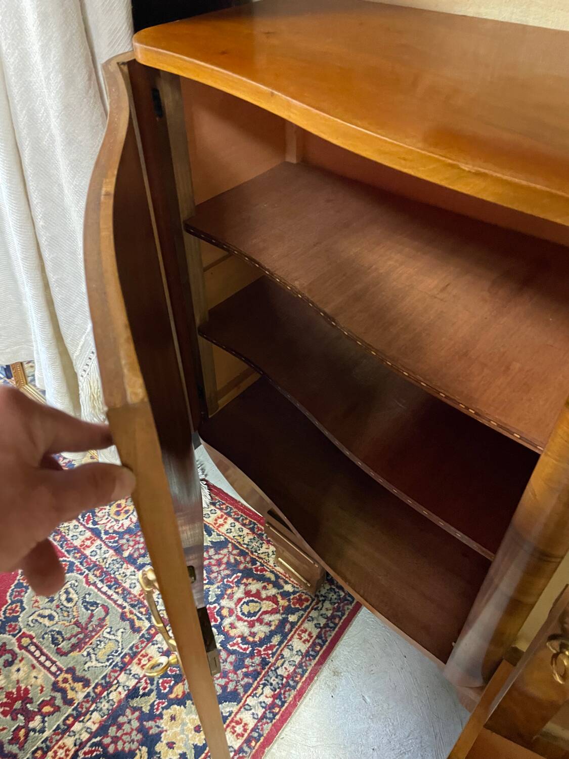 Art Deco sideboard buffet, walnut veneer, 30/40 mm thick