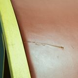 Padded Red Leather High Back AX Lounge Chairs by Hvidt and Molgaard Nielsen