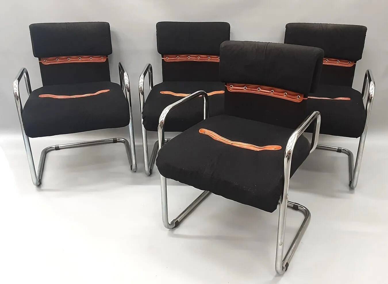 Chaises/fauteuils Guido Faleschini pour Hermes, 1970