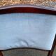 8 Scandinavian chairs in solid teak and blue velvet from the 1960s