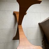 Scandinavian rosewood and glass lounge table