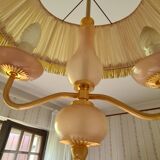 Vintage hanging chandelier with fringes