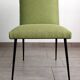Vintage restored fabric and metal chair from the 50s/60s