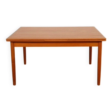 Vintage dining table | teak | extendable | 140 cm