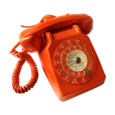 Téléphone socotel orange vintage