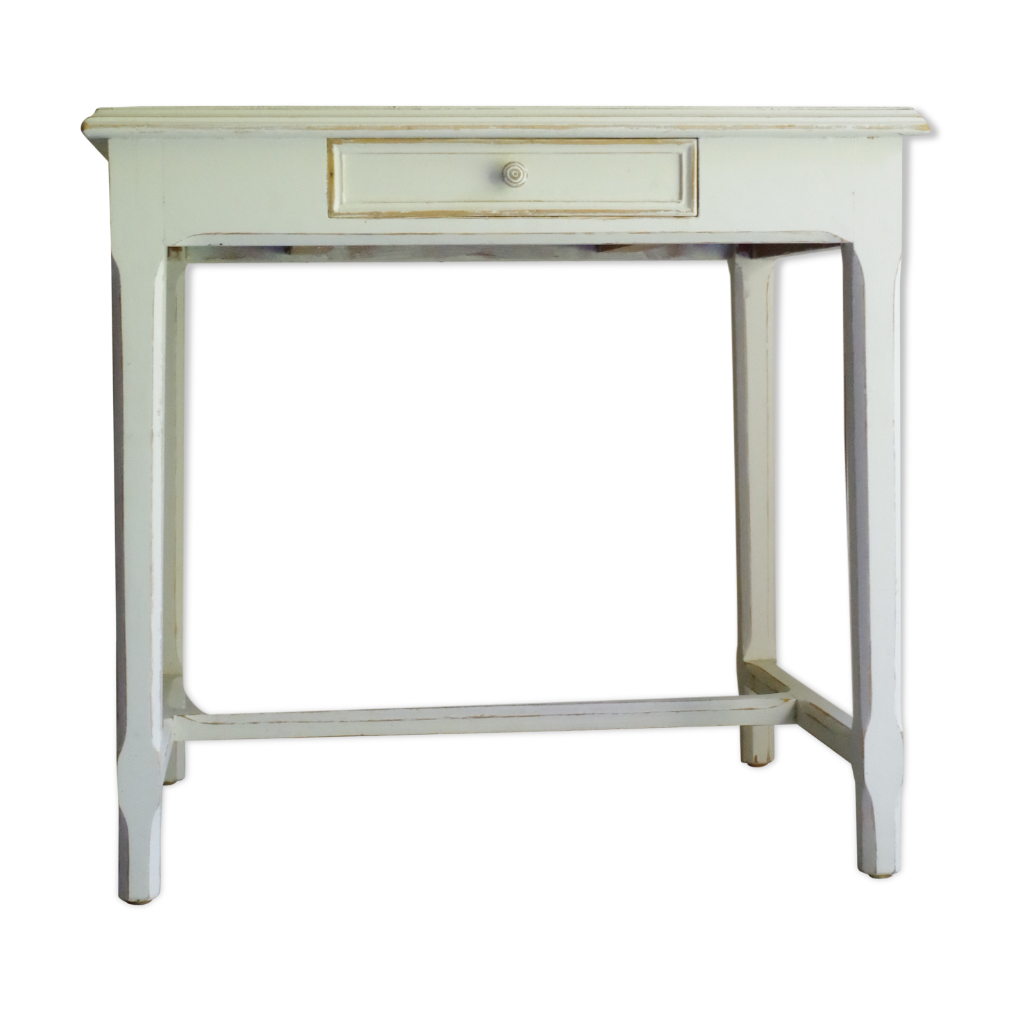 Old white wooden table