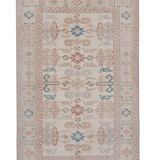 Vintage turkish kars rug with romantic mid-century modern style 5'8" x 8'6"