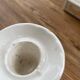 Vintage white ceramic candlestick