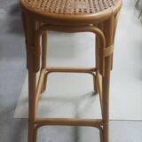 High rattan bar stool