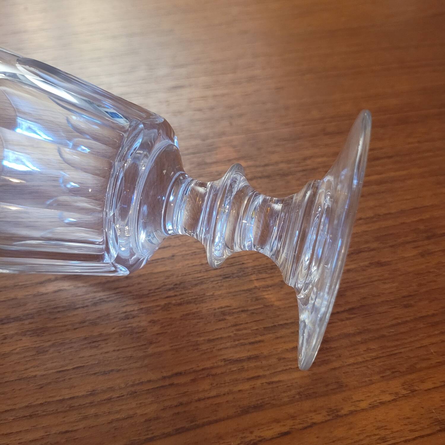 19th/20th century cut crystal glass – red wine format